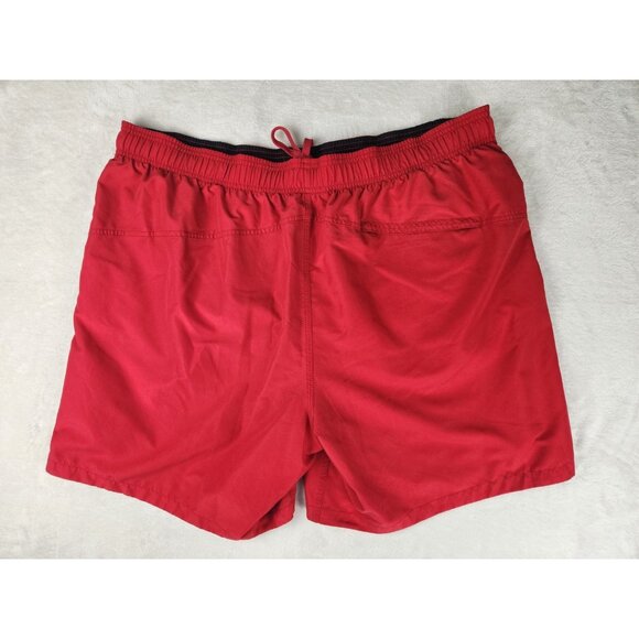 Speedo Mens Shorts Swim Trunks Red Size XXL String Waistband - Picture 7 of 14